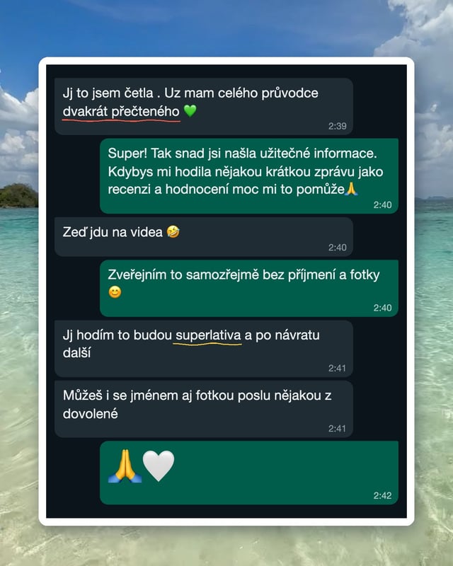 WhatsApp konverzace s Janou K.
