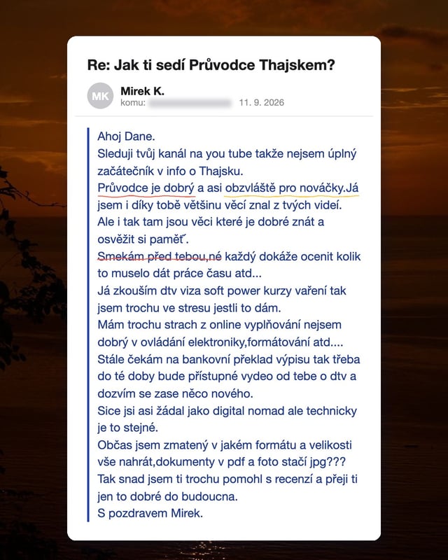 E-mail od Mirka K.