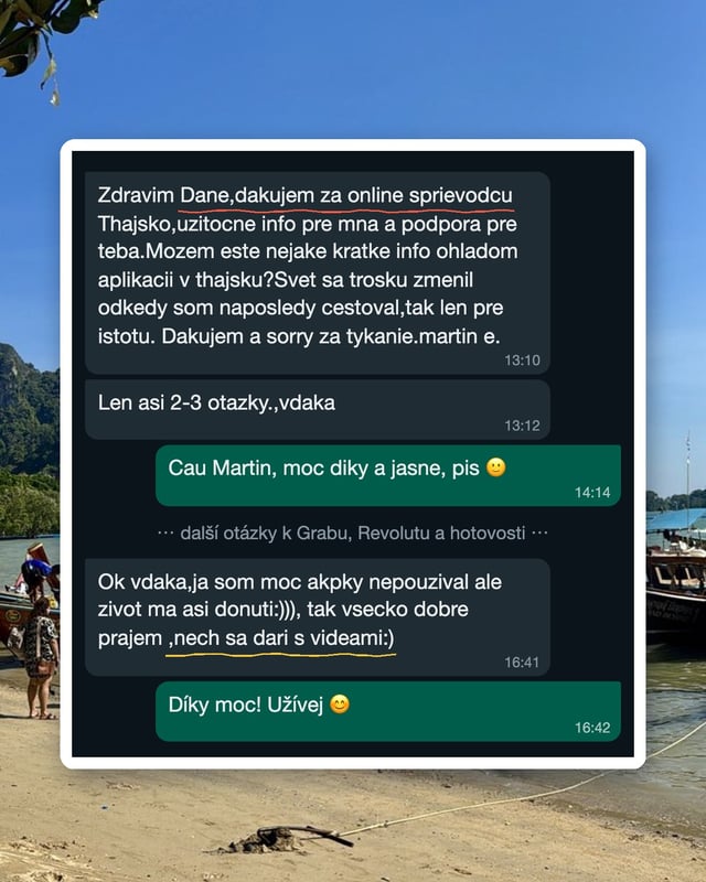 WhatsApp konverzace s Martinem E.