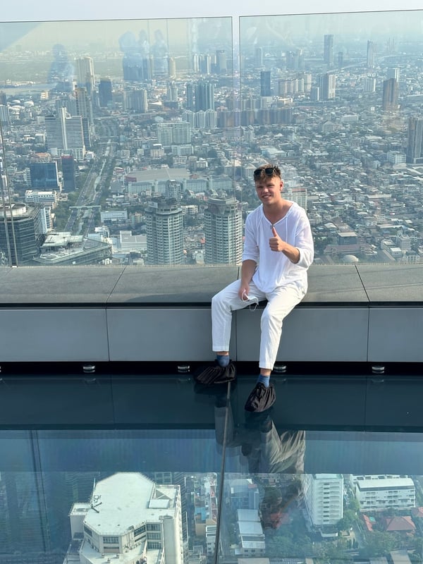 Prosklená vyhlídka mrakodrapu Mahanakhon